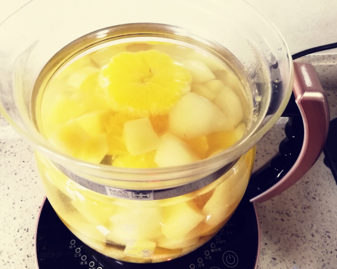 滋润止咳最佳糖水——冰糖雪莲柳橙梨的做法