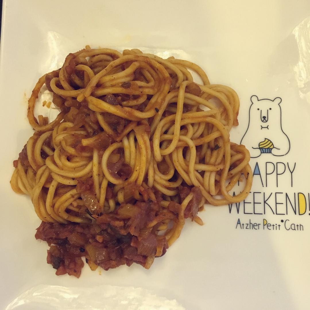 番茄肉酱意大利面