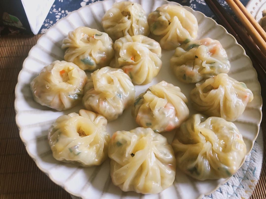 生煎蔬菜水晶包