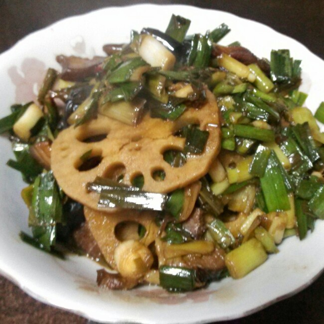 蒜苗炒腊肉
