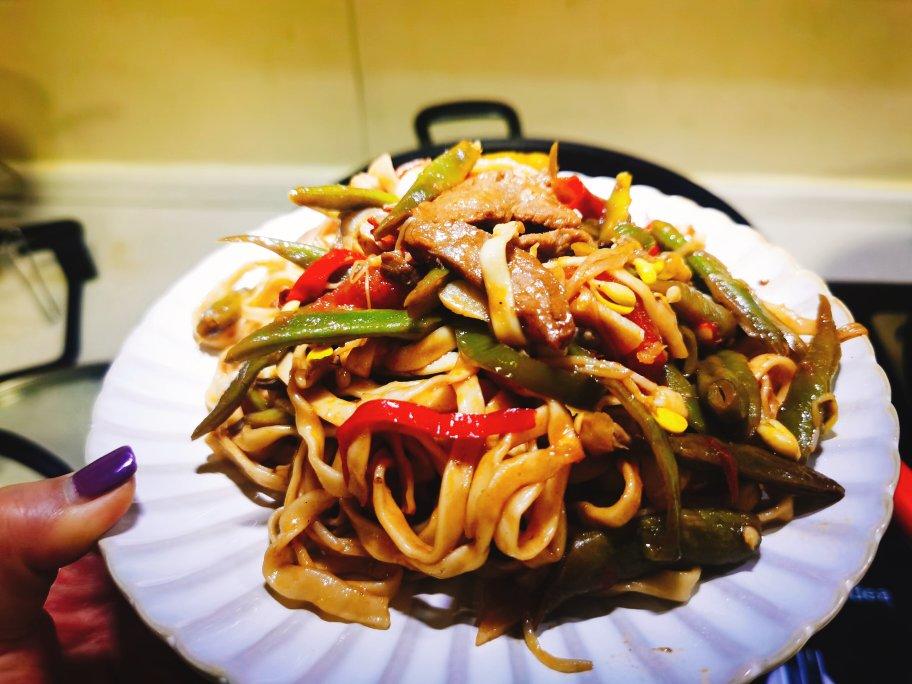 五花肉（排骨）豆角焖面