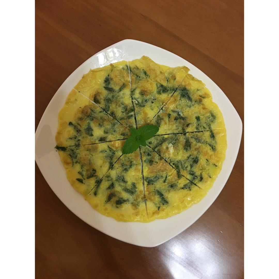 薄荷叶煎蛋