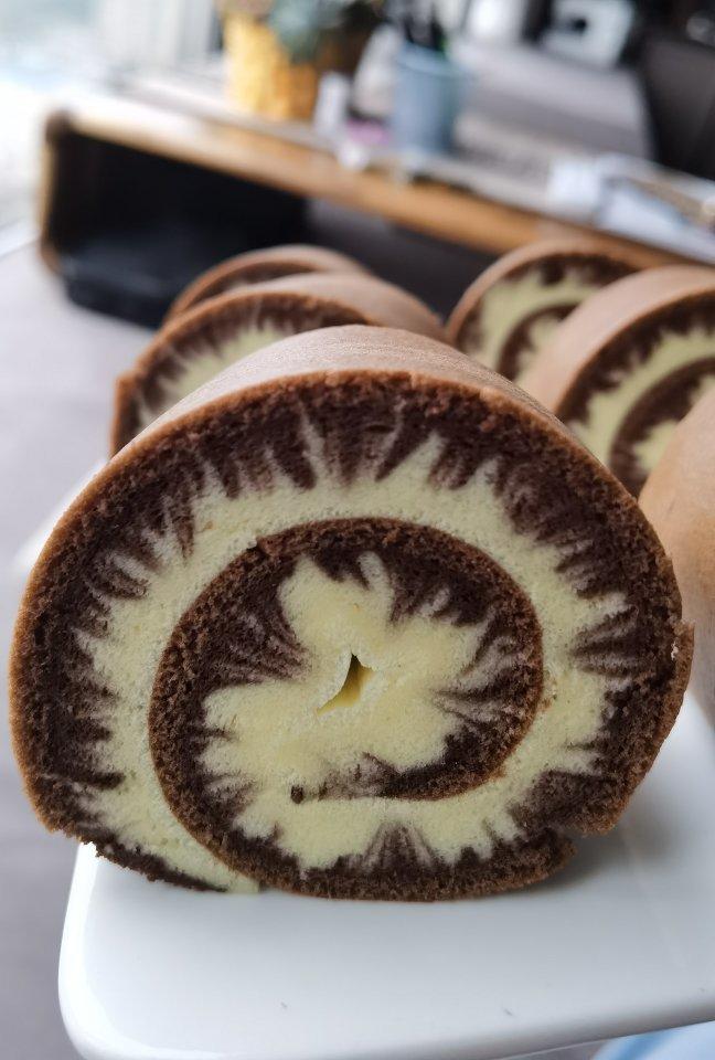 低糖低油🌟可可旋风蛋糕卷