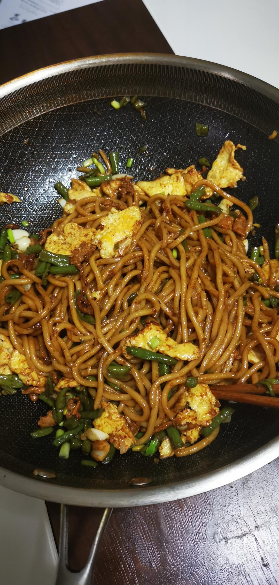 地道老北京扁豆焖面 豆角焖面 太好吃小心吃撑哦