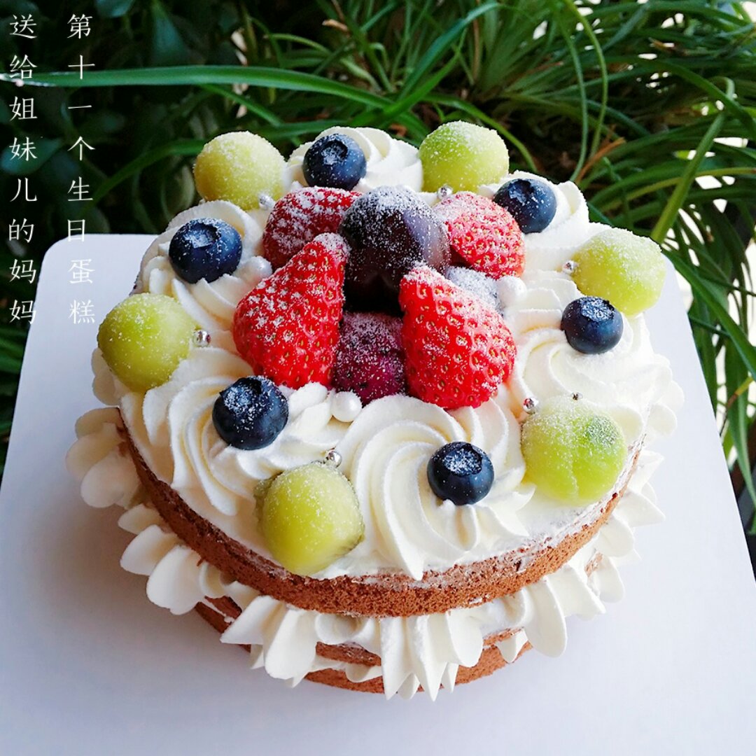 可可戚风裸蛋糕