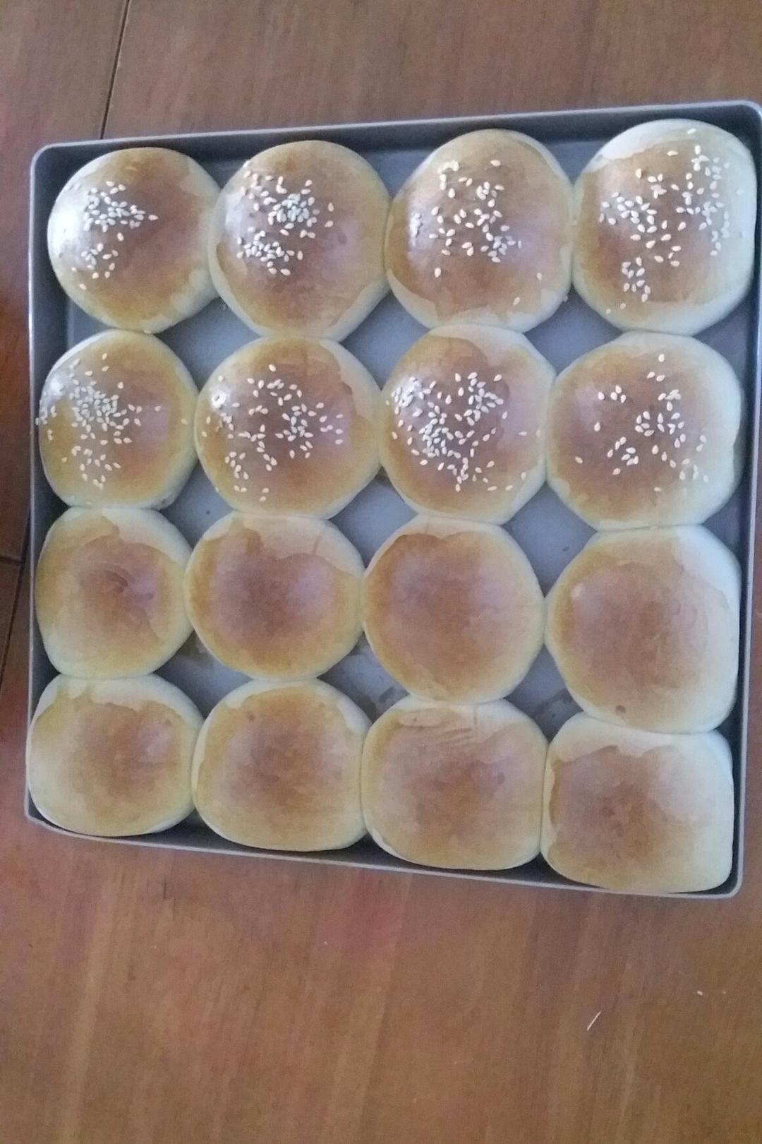 鲜奶油小餐包（一次发酵）