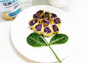雀巢佳膳丨紫薯鸡蛋饼卷的做法 步骤8
