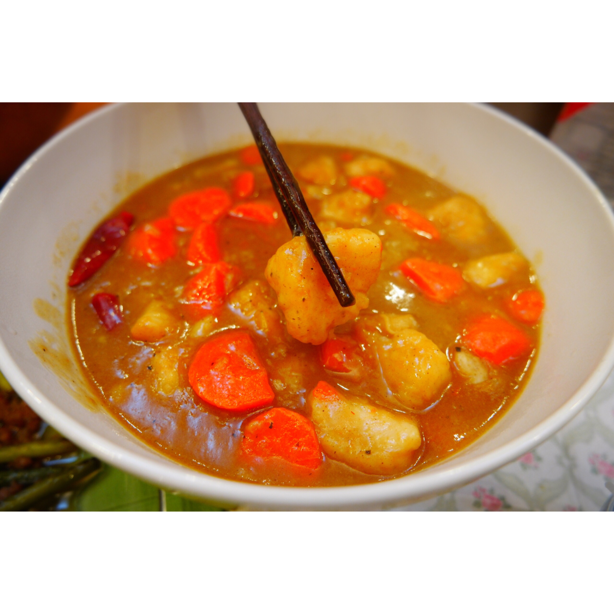 咖喱鱼（三文鱼头+龙俐鱼）