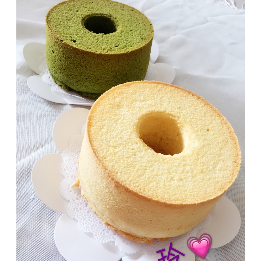 香蕉奶味戚风蛋糕（加葡萄干）