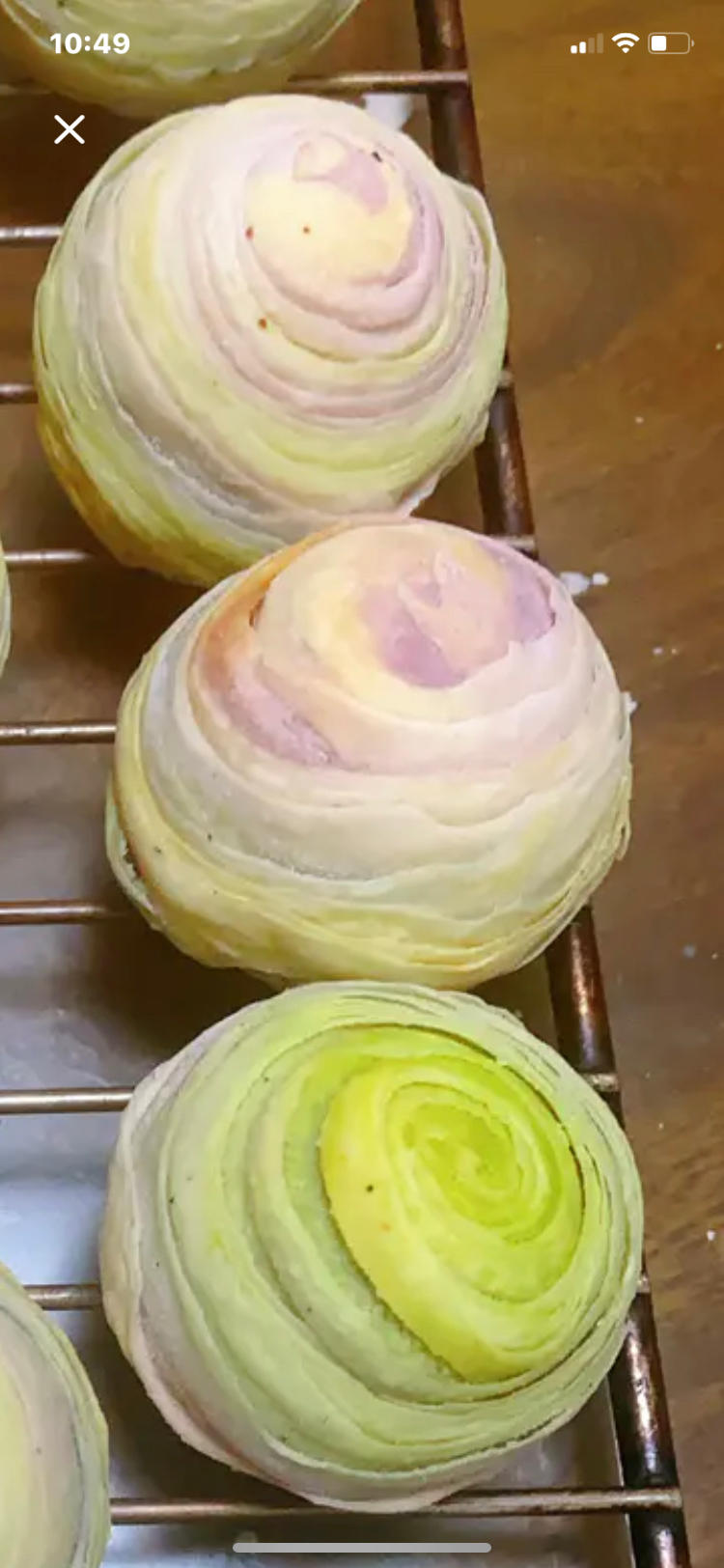 彩虹渐变蛋黄酥（无需揉出膜）