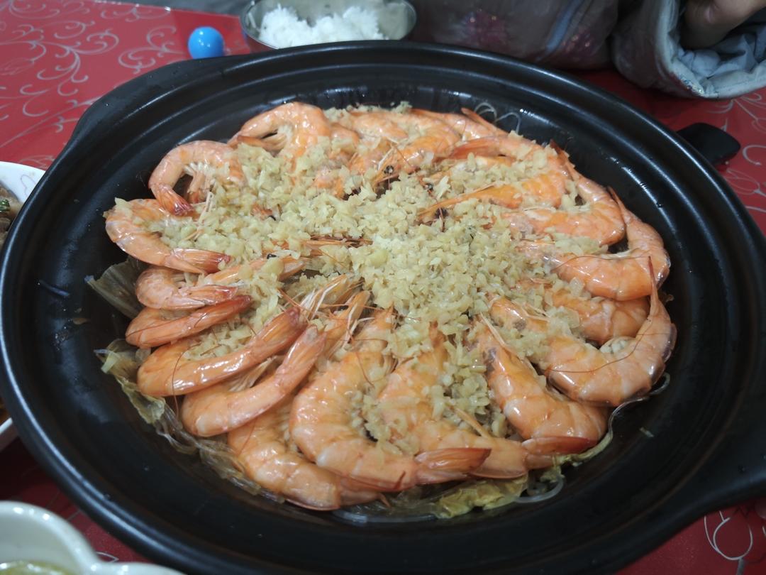 蒜蓉粉丝虾煲