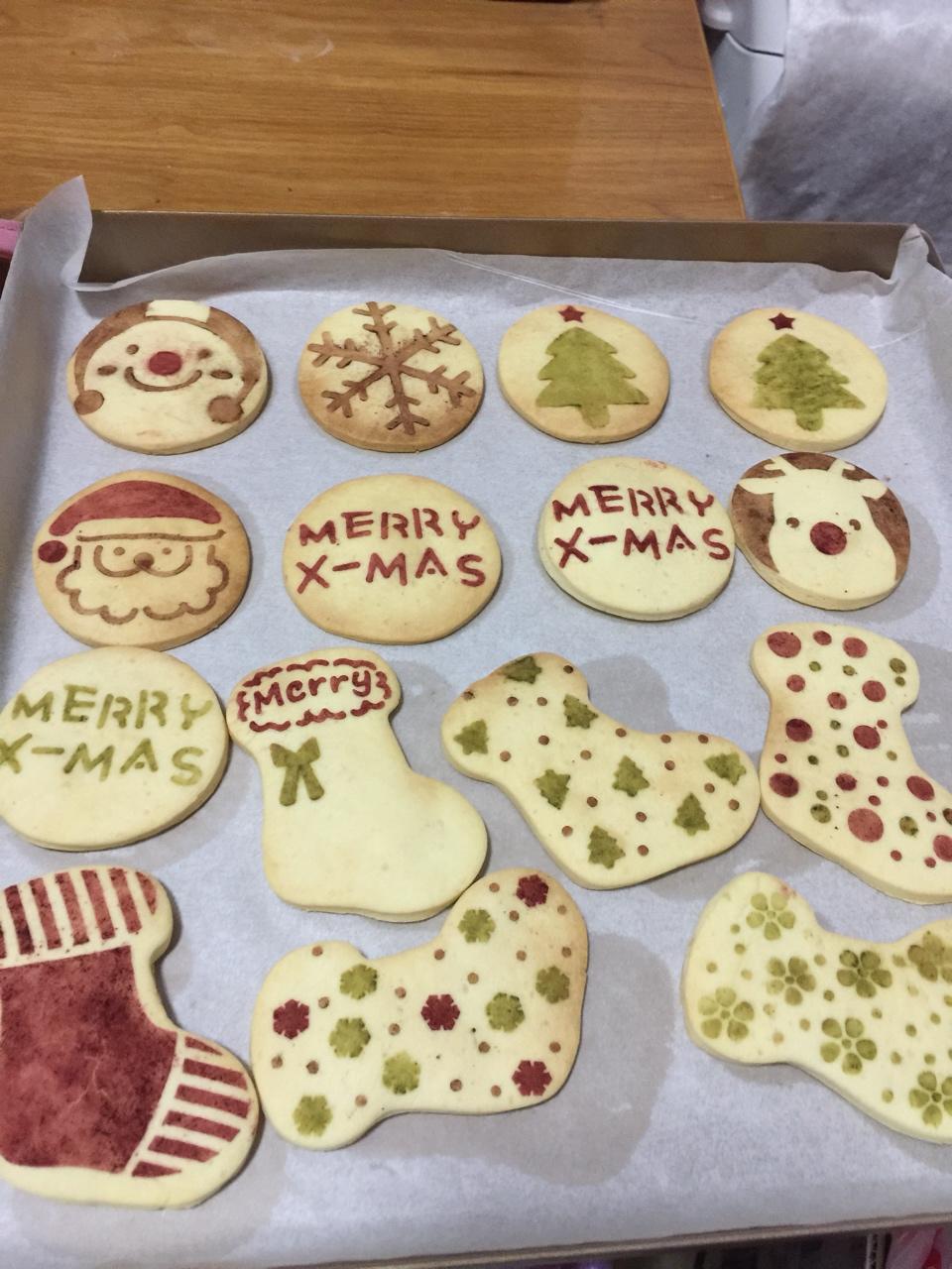 圣诞印花饼干