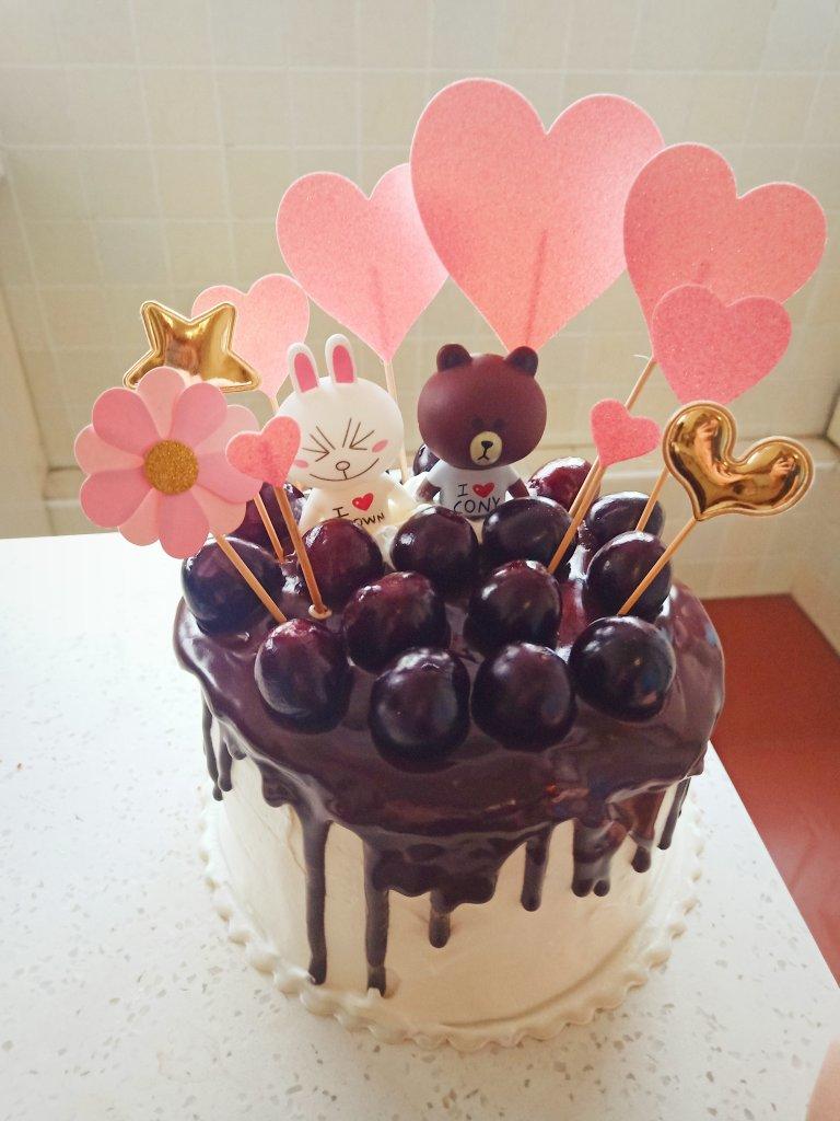 Line 巧克力淋面蛋糕