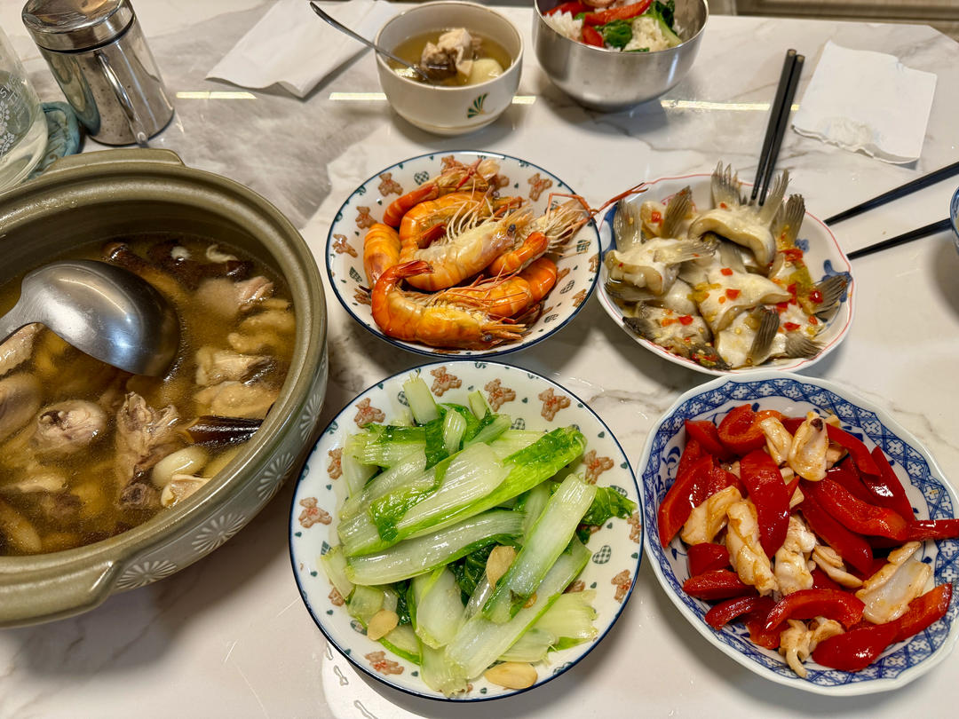 记录自家晚餐（非食谱）