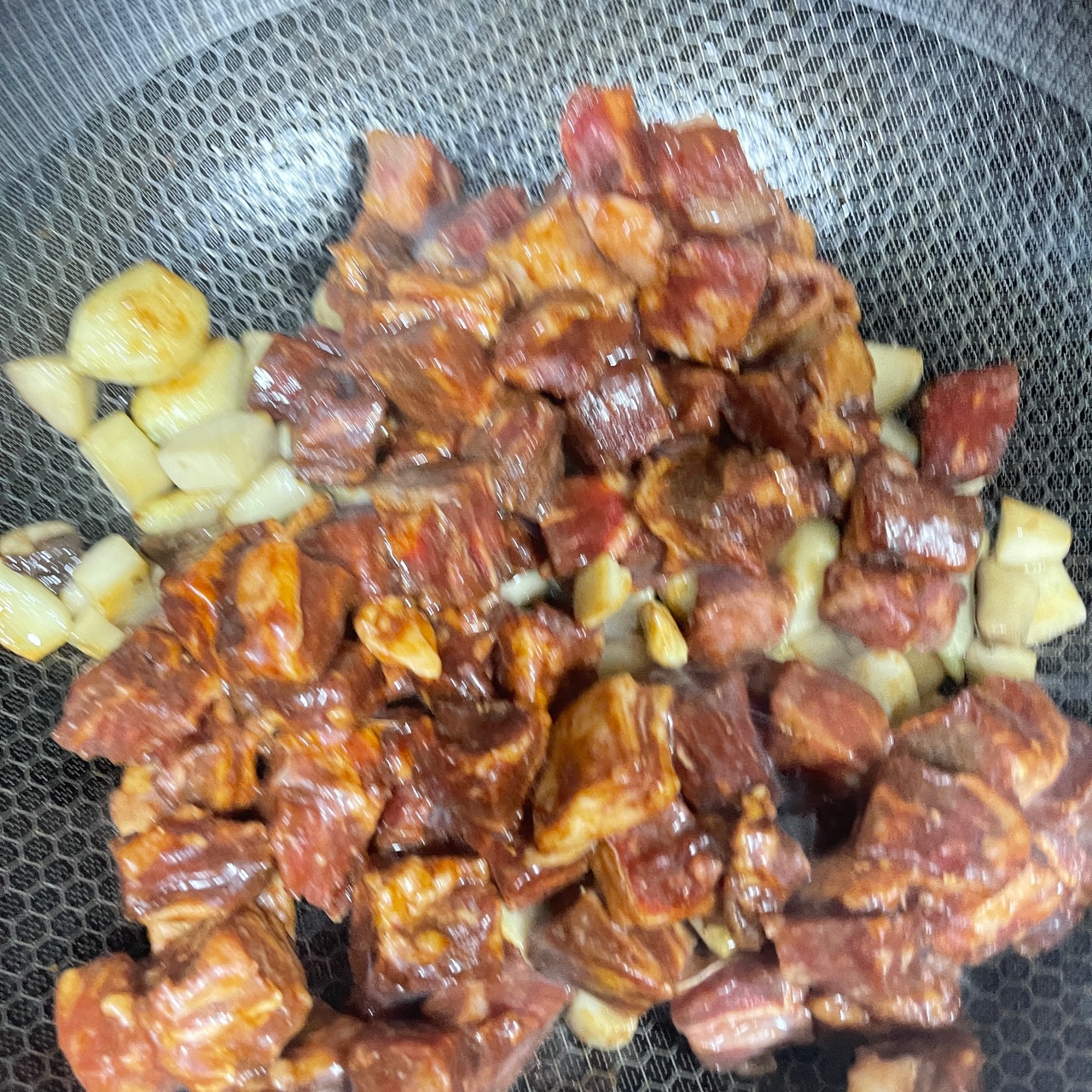杏鲍菇牛肉粒的做法 步骤6