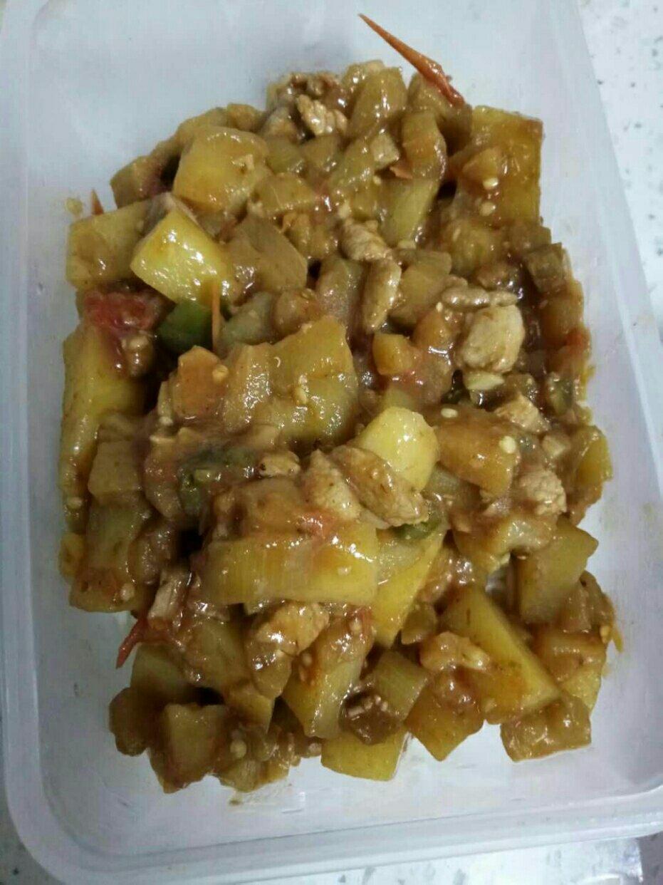 茄子土豆打卤面