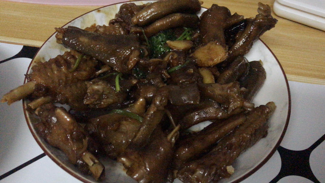 酱焖鹅掌翼