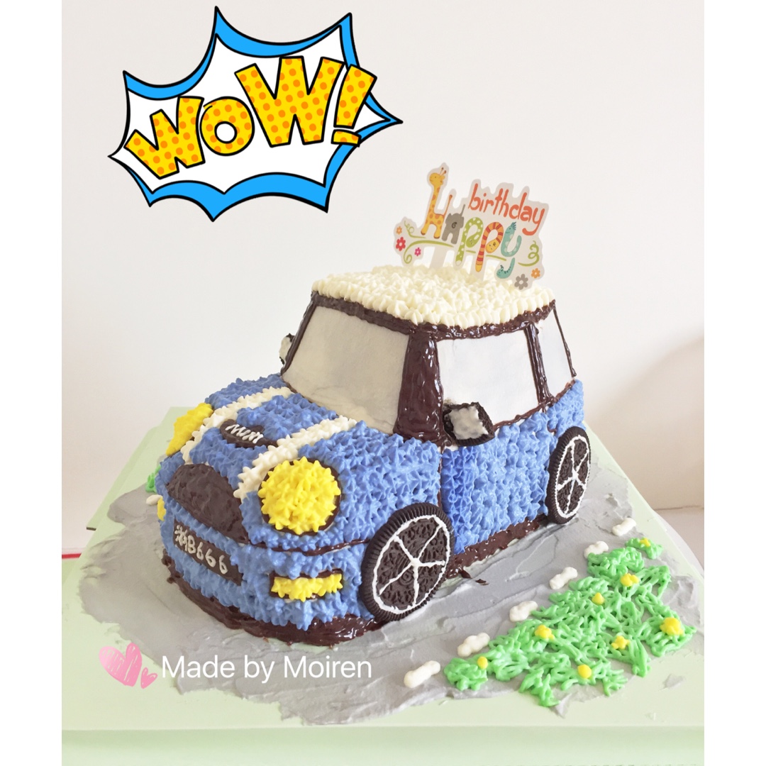 Minicooper汽车蛋糕-详