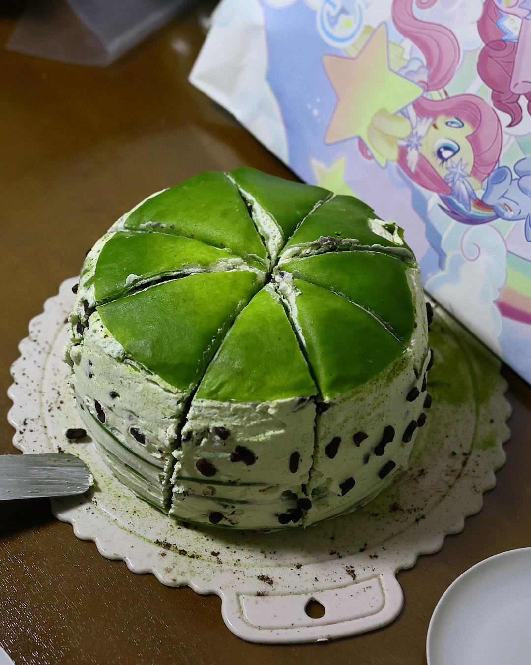 抹茶红豆千层蛋糕