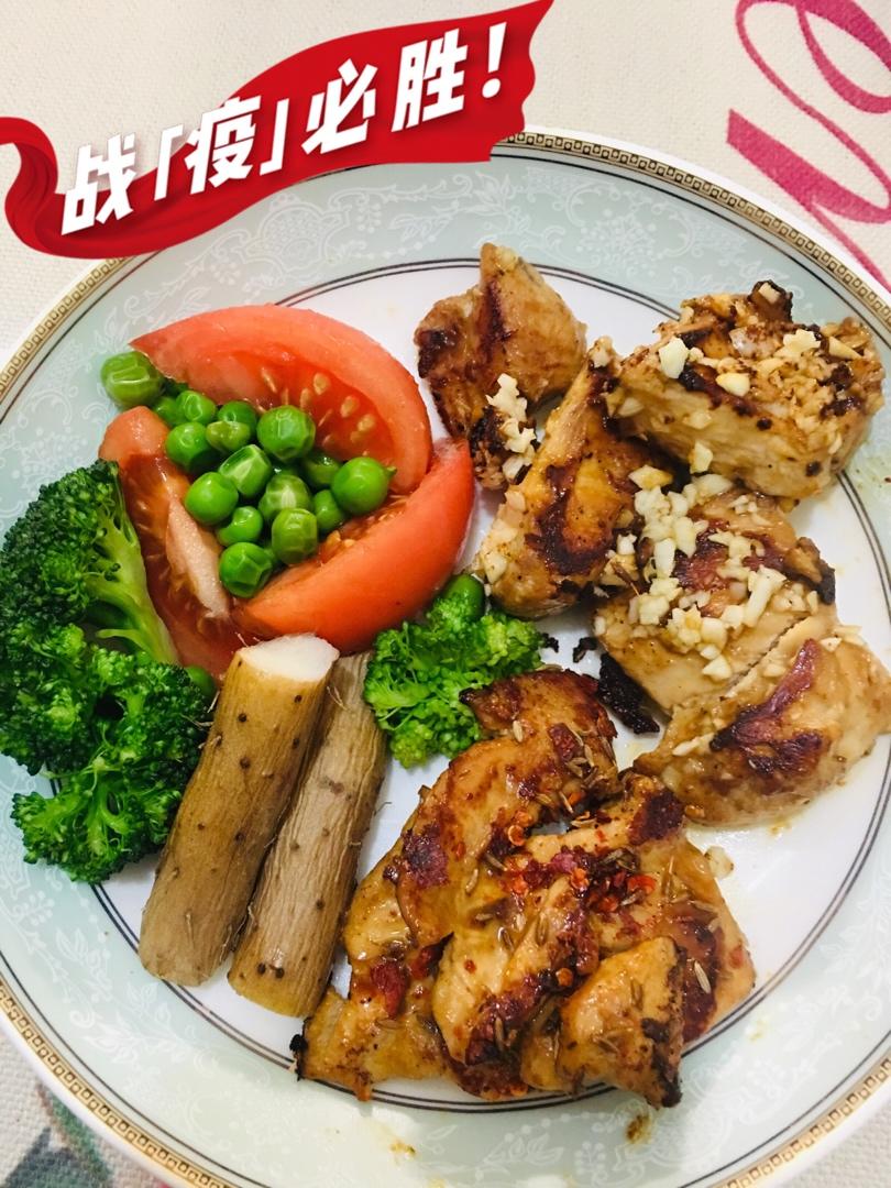 香煎孜然鸡胸肉