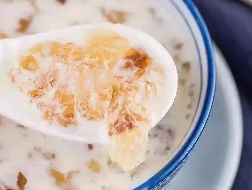 牛奶桃胶炖燕窝的做法