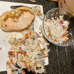 超足料蟹肉蟹黄拌面🍜的做法 步骤4