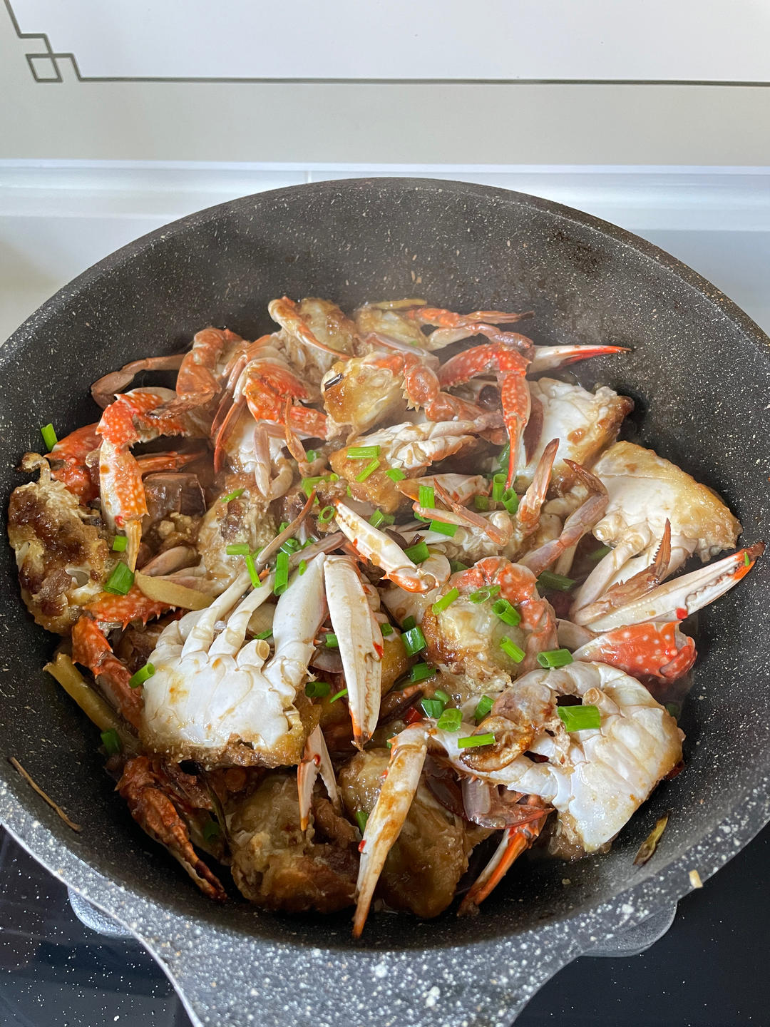 葱姜炒梭子蟹（very easy）