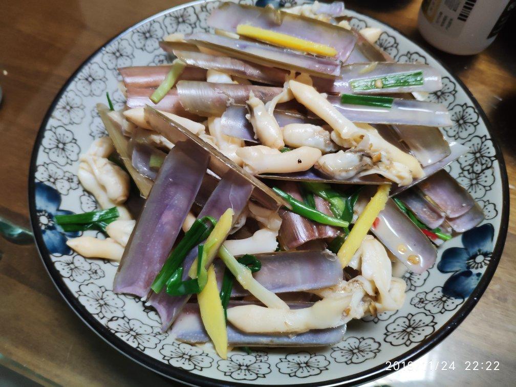 葱姜爆炒蛏子王