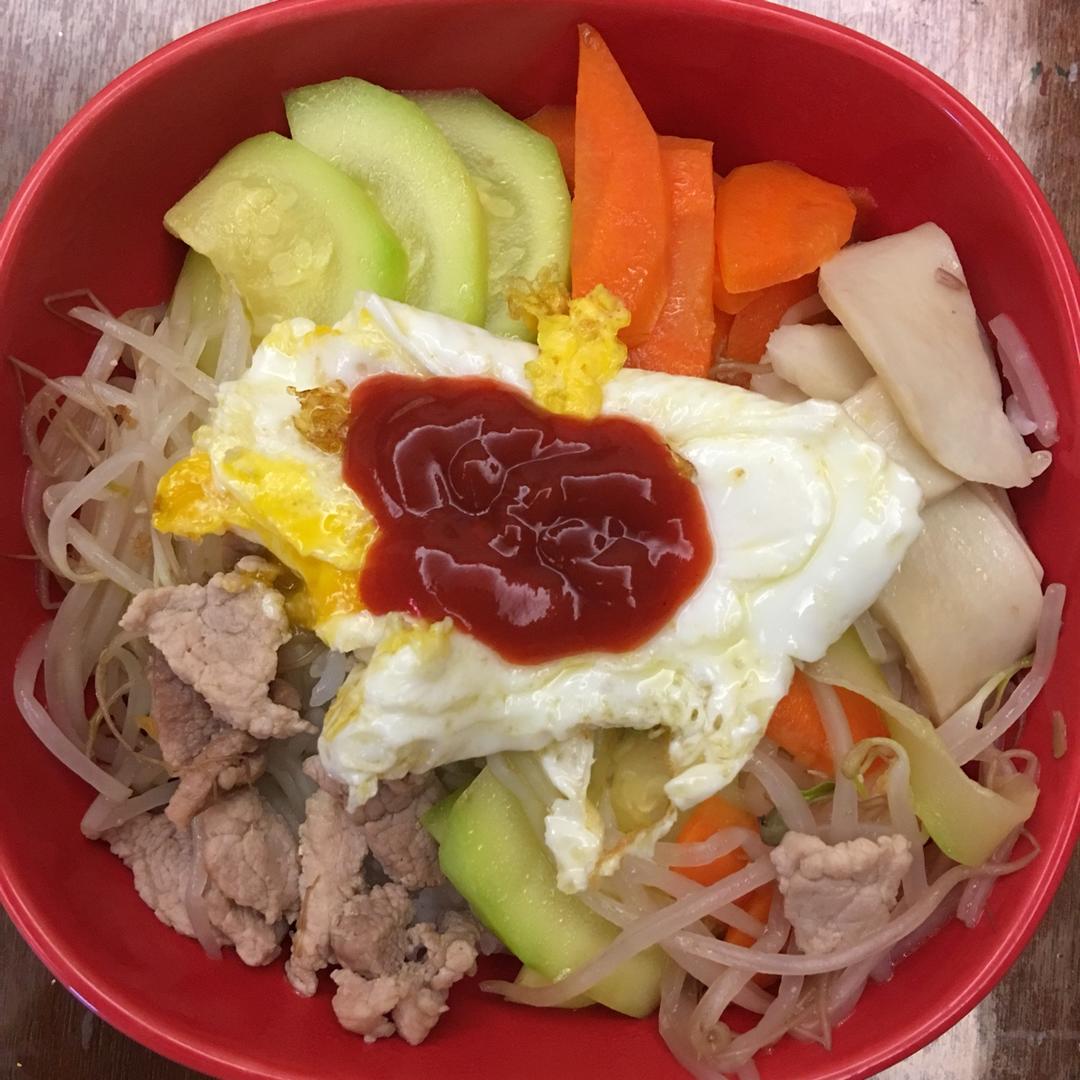 不用石锅的韩式拌饭
