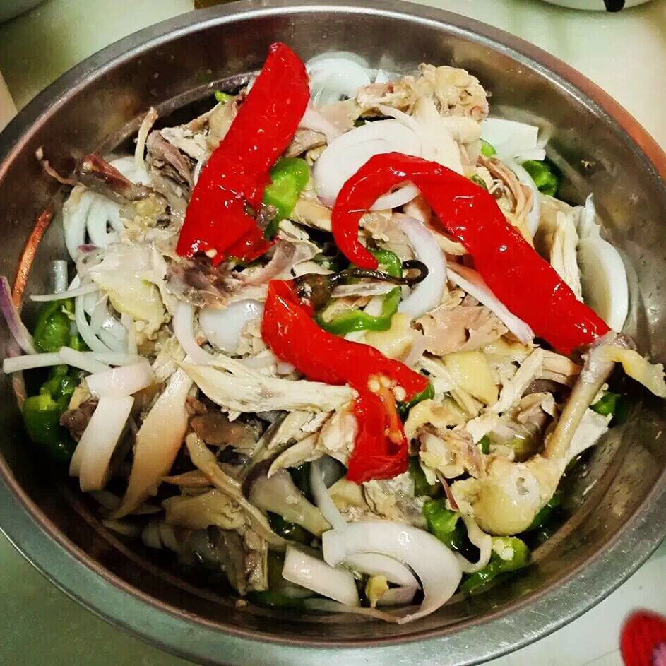 萌大学做饭做的新疆椒麻鸡