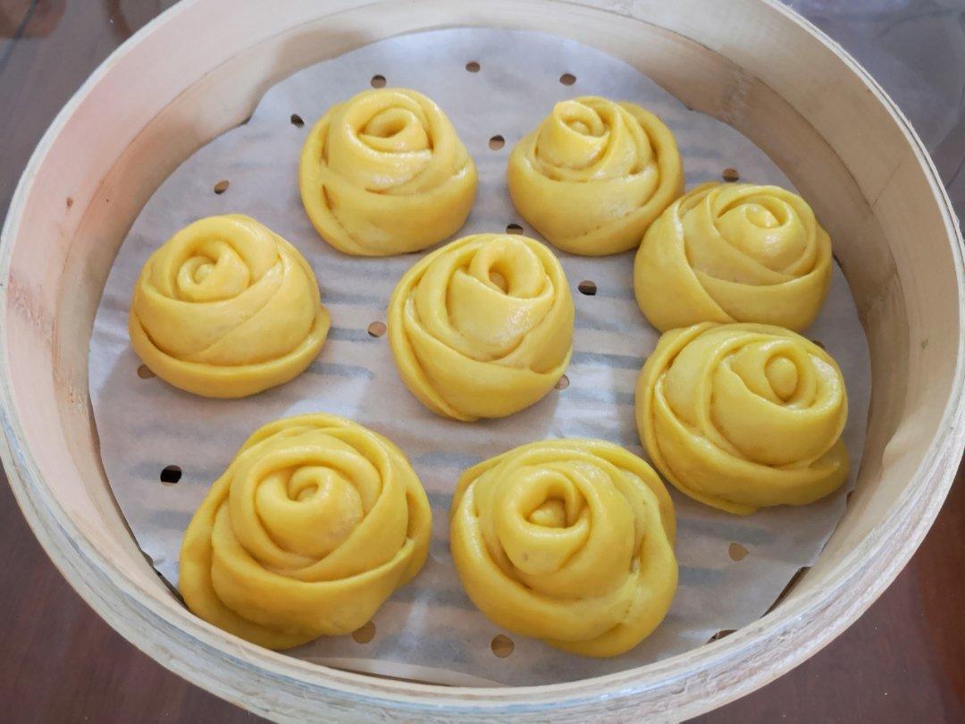 南瓜玫瑰花馒头