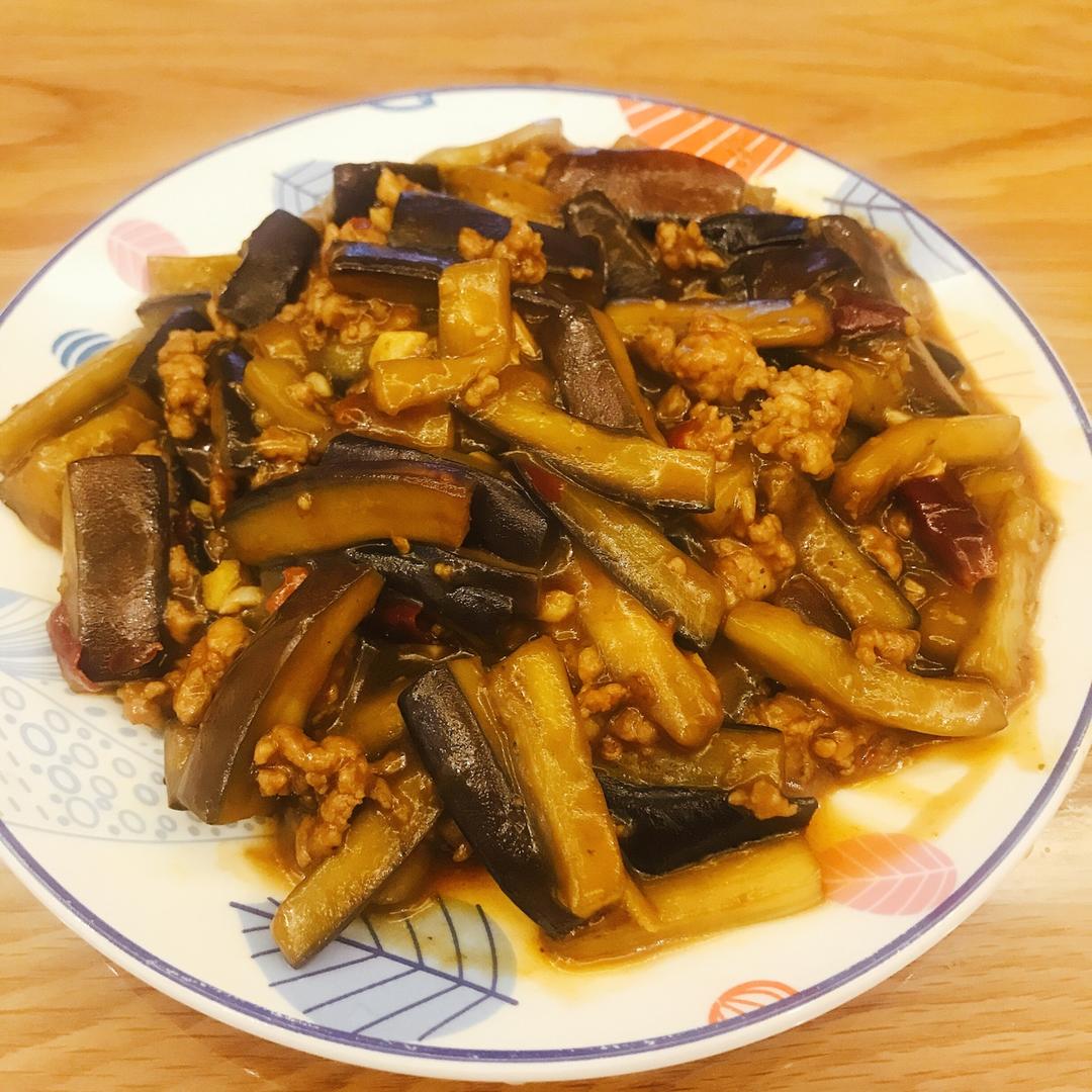 红烧肉沫茄子
