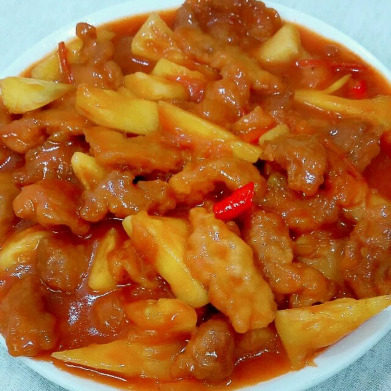 菠萝咕噜肉