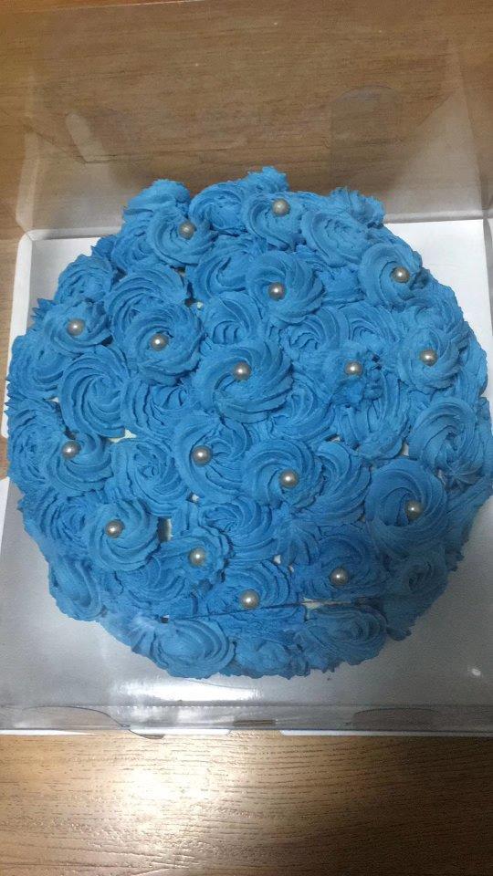 手机用户7573_pyiw做的8寸心形水果生日蛋糕