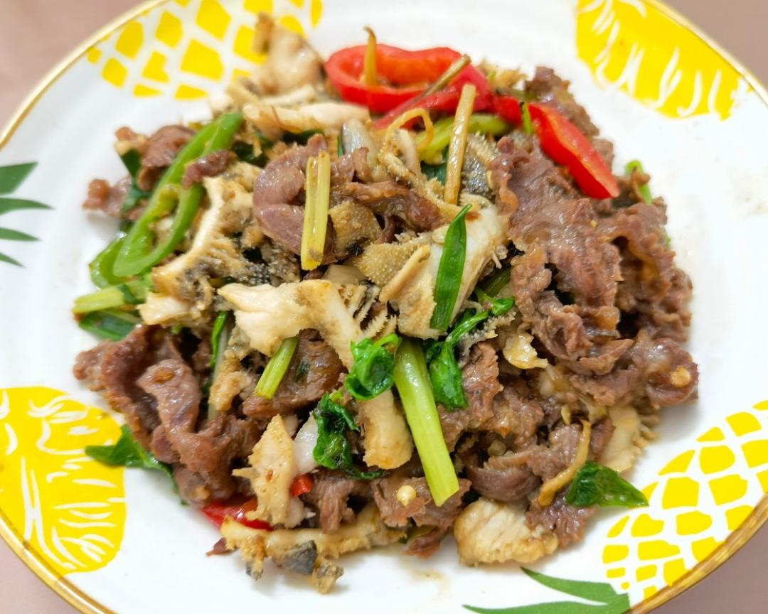 双牛爆炒(牛肉+牛百叶)