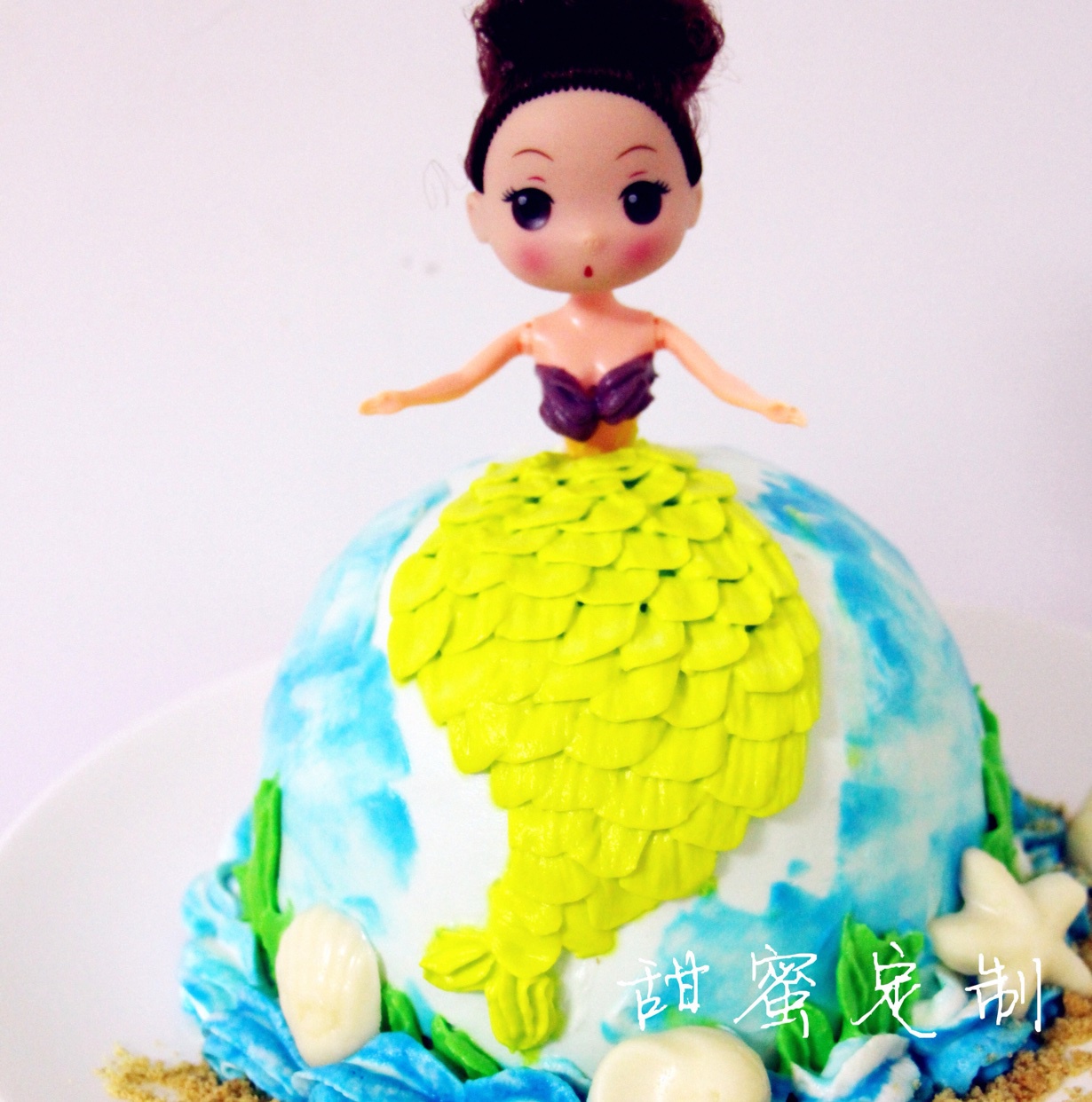 美人鱼迷糊芭比蛋糕