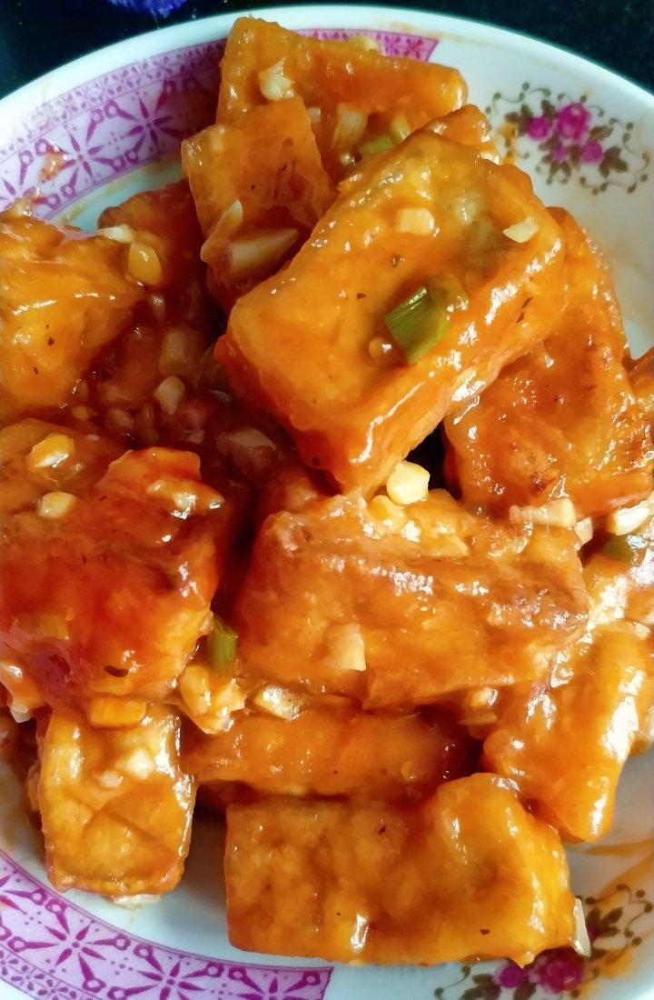 给肉都不换的糖醋豆腐‼️外脆里嫩，巨下饭‼️