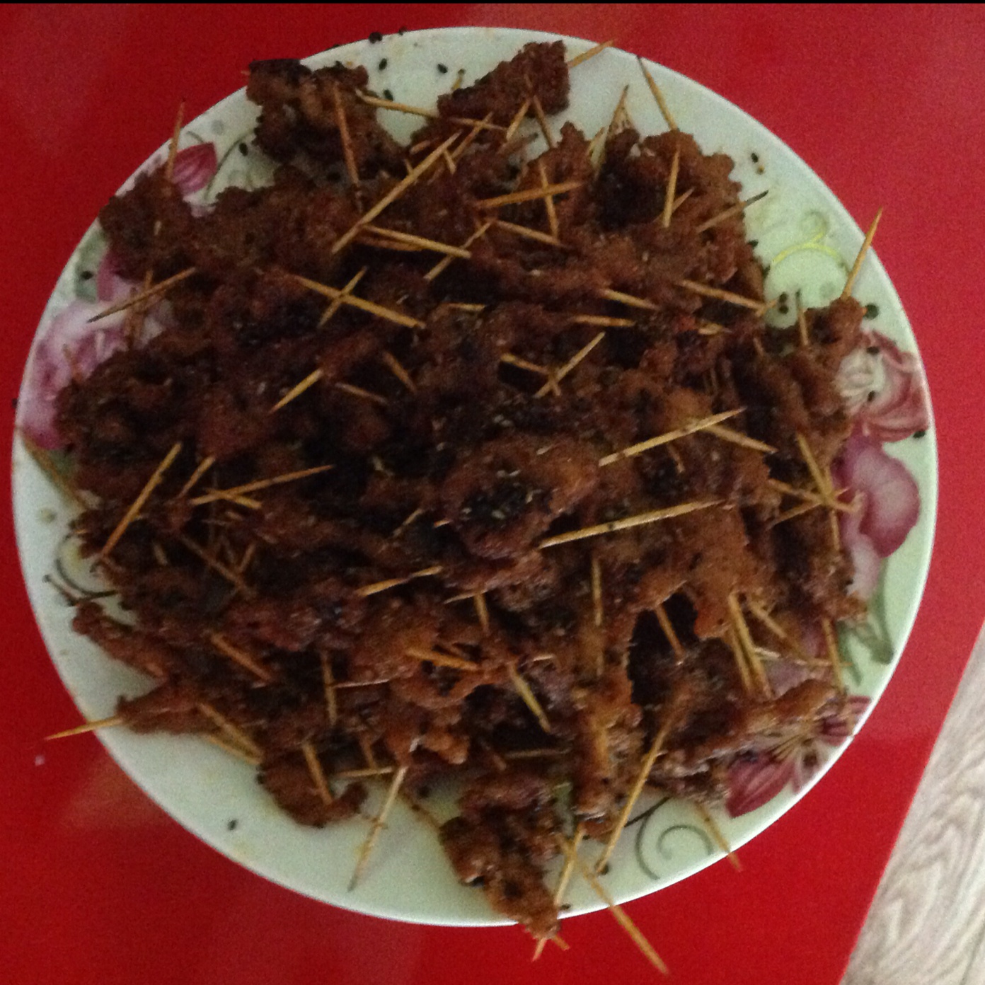 香 麻 辣牙签肉