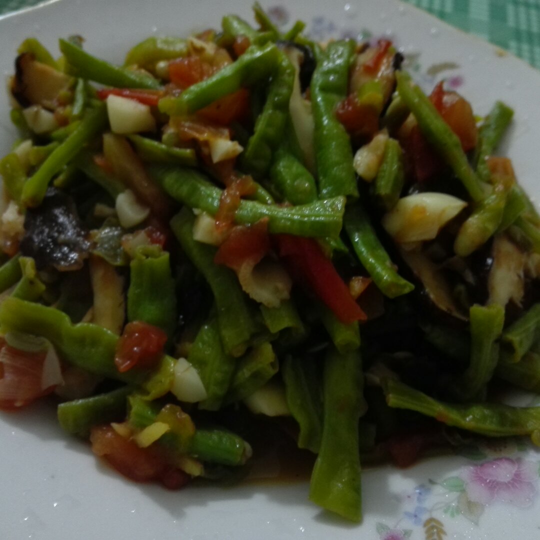 香菇炒豆角