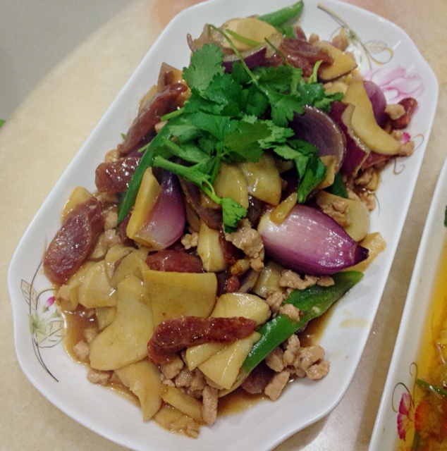 杏鲍菇炒肉片