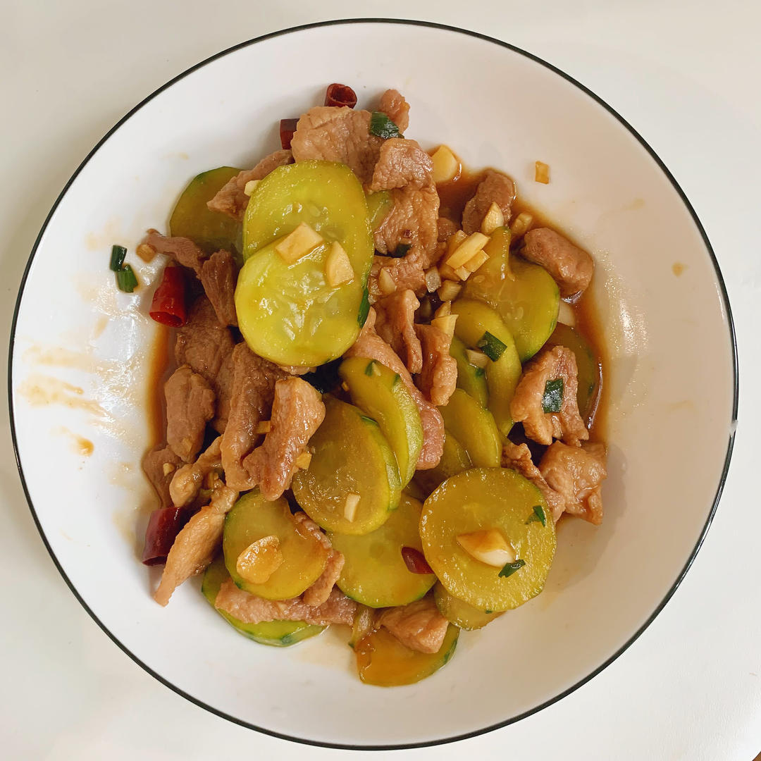 贼好吃的，下饭菜「黄瓜🥒炒肉🥩」