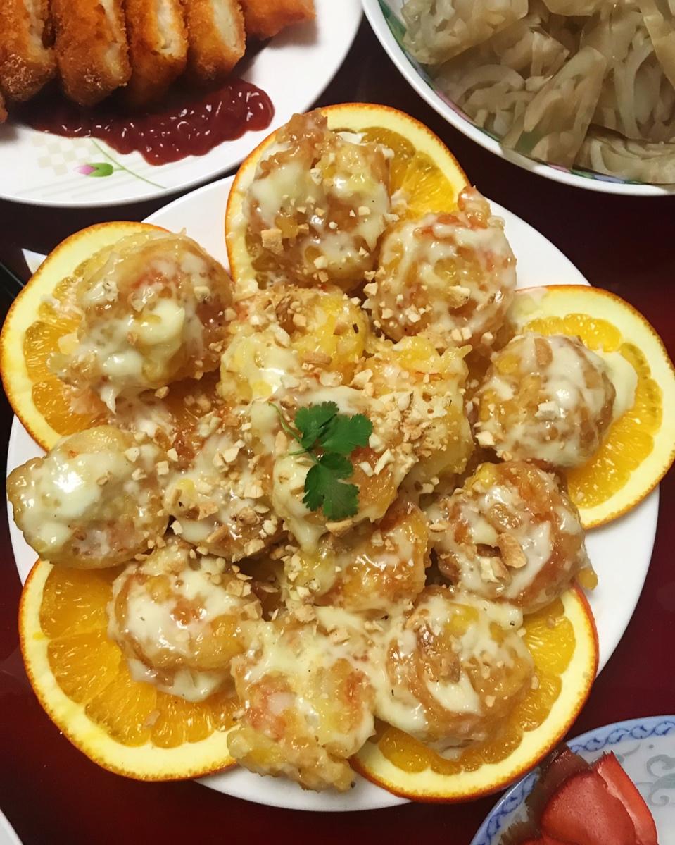 欢喜做年菜：鲜橙腰果沙拉酥虾