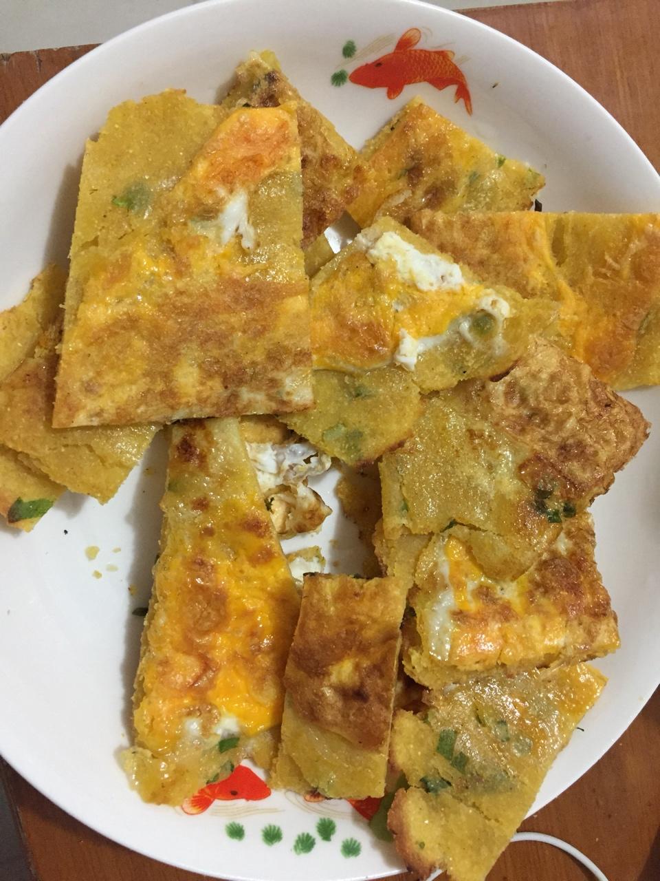 鸡蛋葱油饼                  （更新饼坯保存方法）