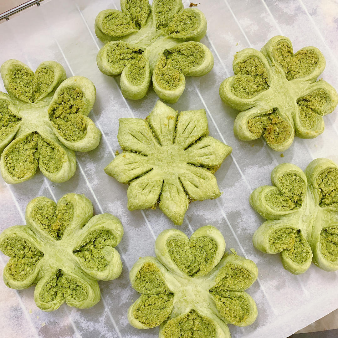 抹茶味 椰蓉酥 人间四月天 幸运四叶草🍀有颜有味花酥