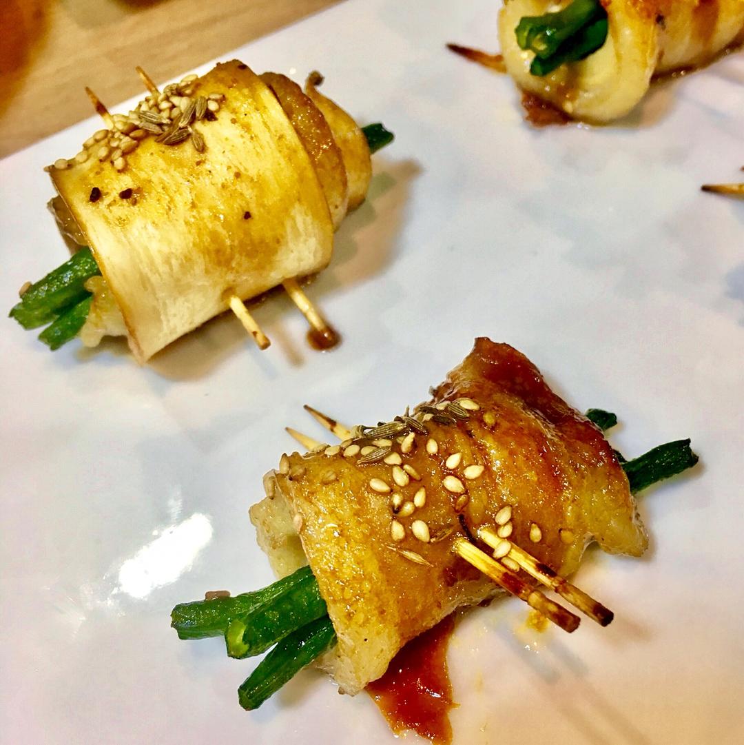 杏鲍菇猪肉卷