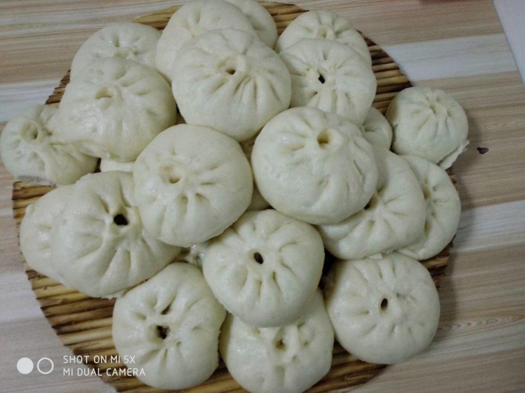 白菜手切肉大蒸包