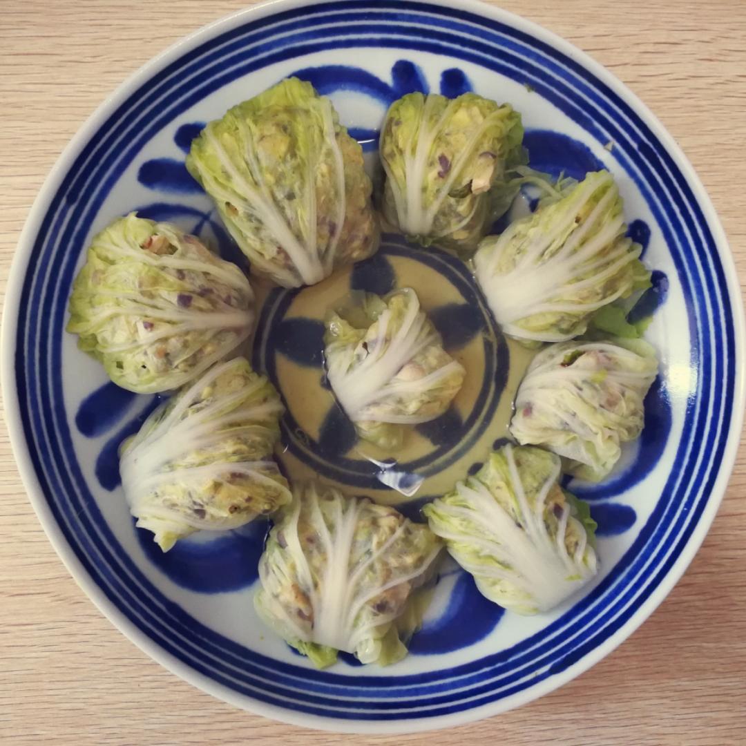 【健康三餐】清蒸鸡肉白菜卷