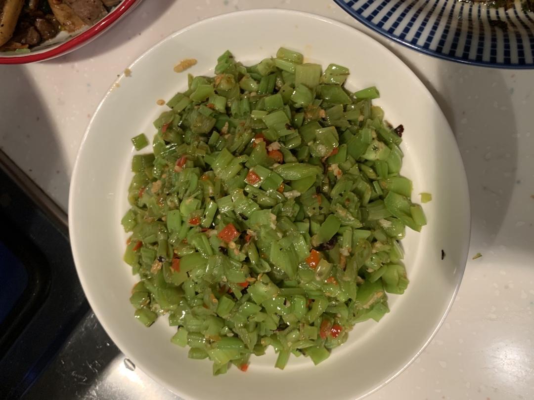 香辣下饭空心菜梗