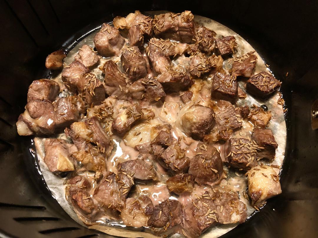 可能是全网最懒的十分钟空气炸锅烤羊肉