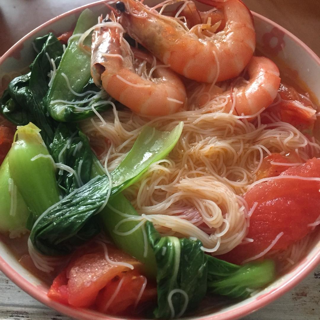虾仁西红柿热汤面丨健康·三餐<好好吃饭8>
